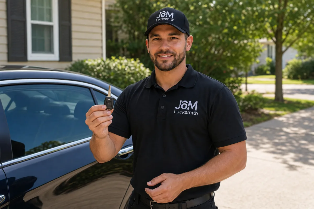 Photo: J&M technician at work on a car key